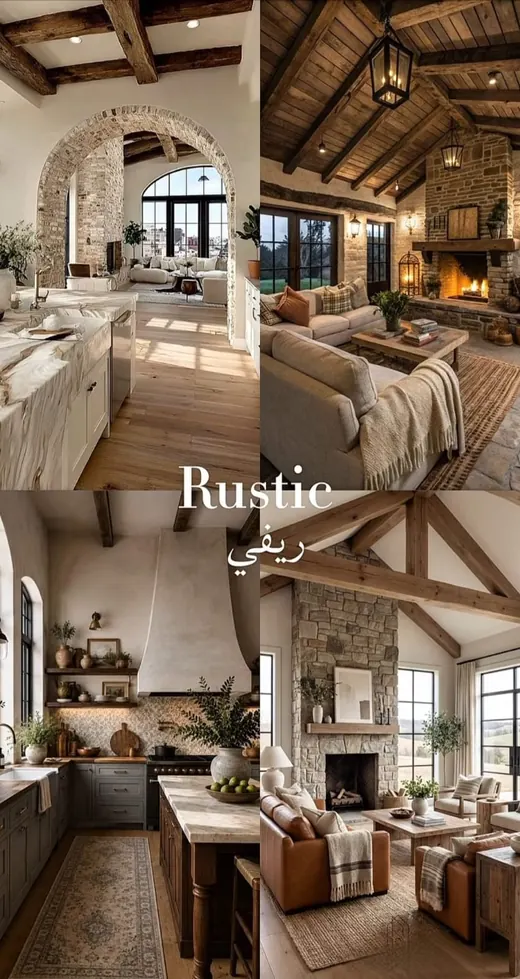 Rustic interior style